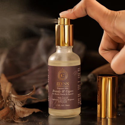 Fragrance Mist for Room, Linen, and Apparel - Brandy and Cigars