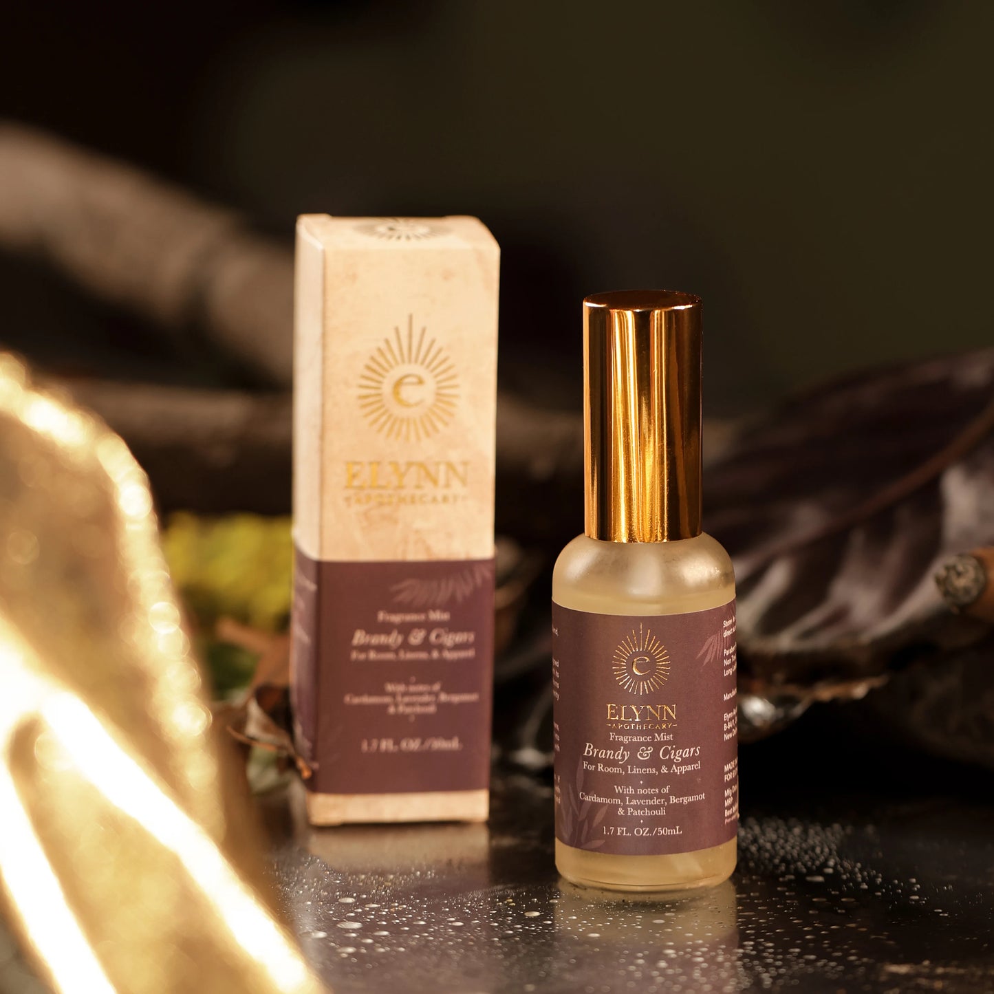 Fragrance Mist for Room, Linen, and Apparel - Brandy and Cigars