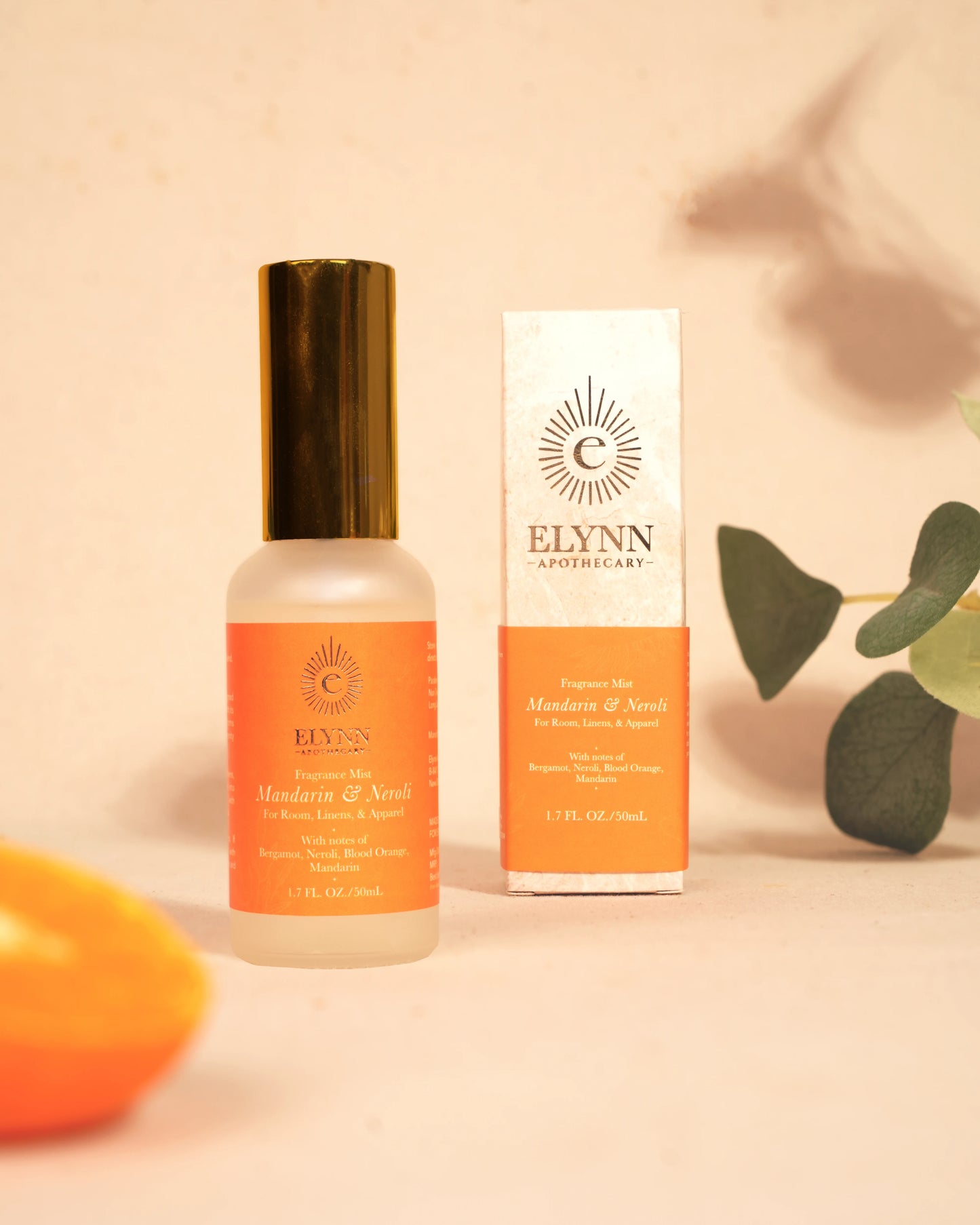 Fragrance Mist for Room, Linen, and Apparel - Mandarin & Neroli