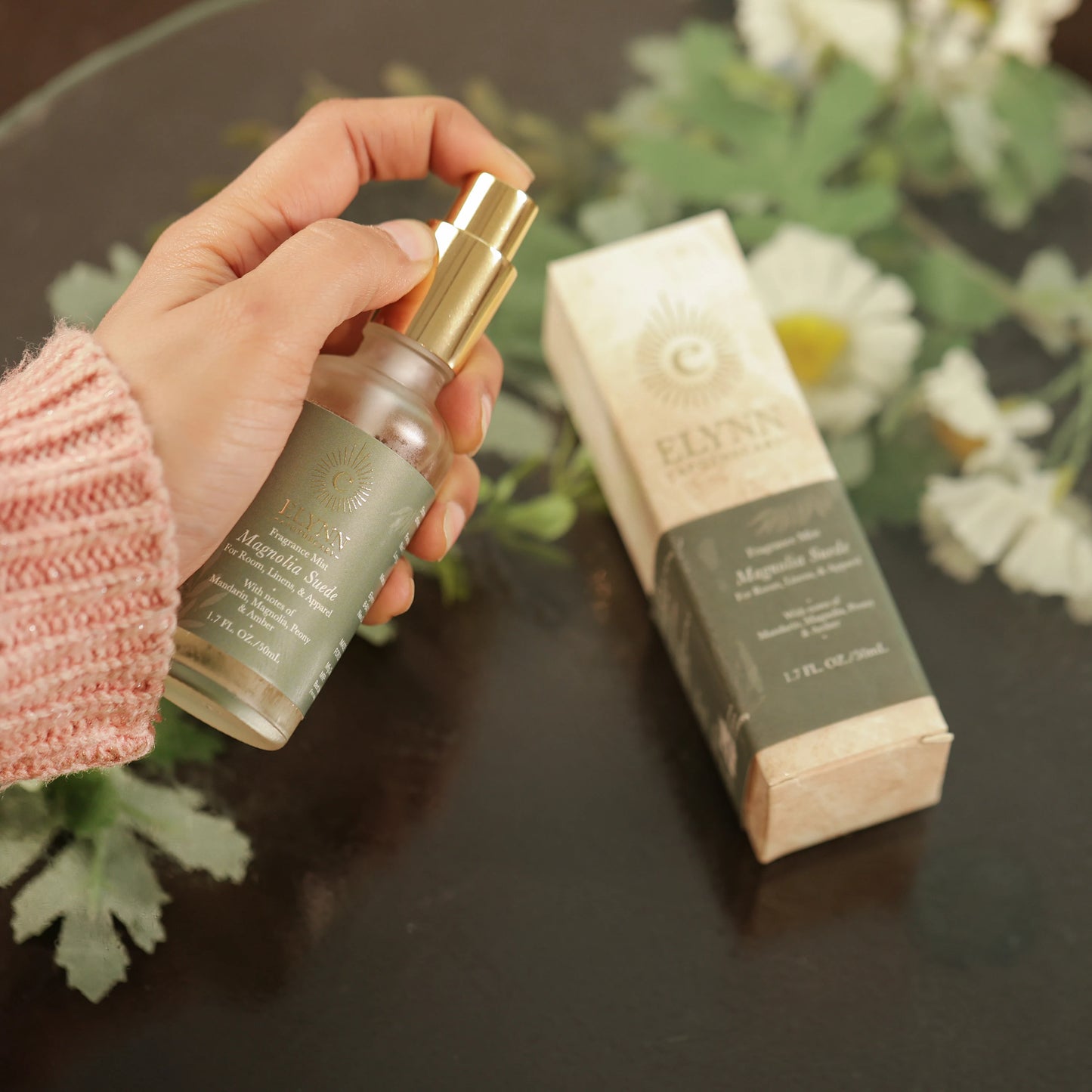 Fragrance Mist for Room, Linen, and Apparel - Magnolia Suede